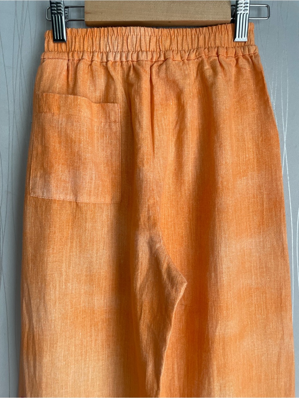 ZARA Linen Blend Floral Matching Set Girls Size 11-12 / 13-14 Orange Pink - Picture 10 of 13